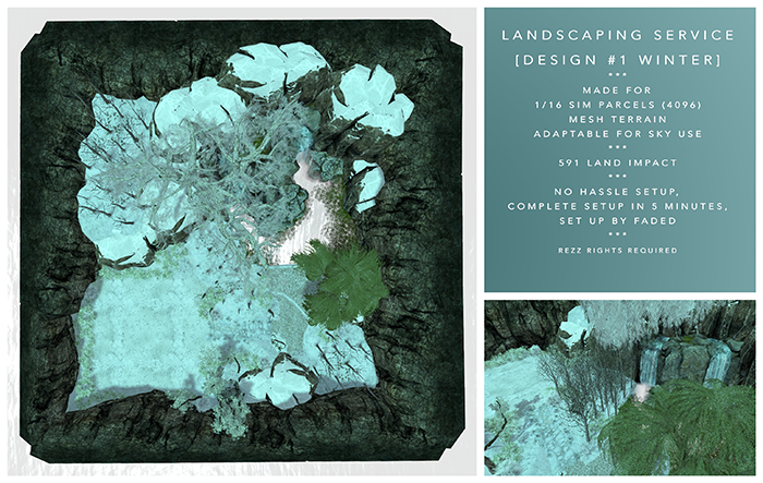 Second Life Marketplace - [F] Landscape 1 - Oaklands - WINTER (1/16 Sim ...